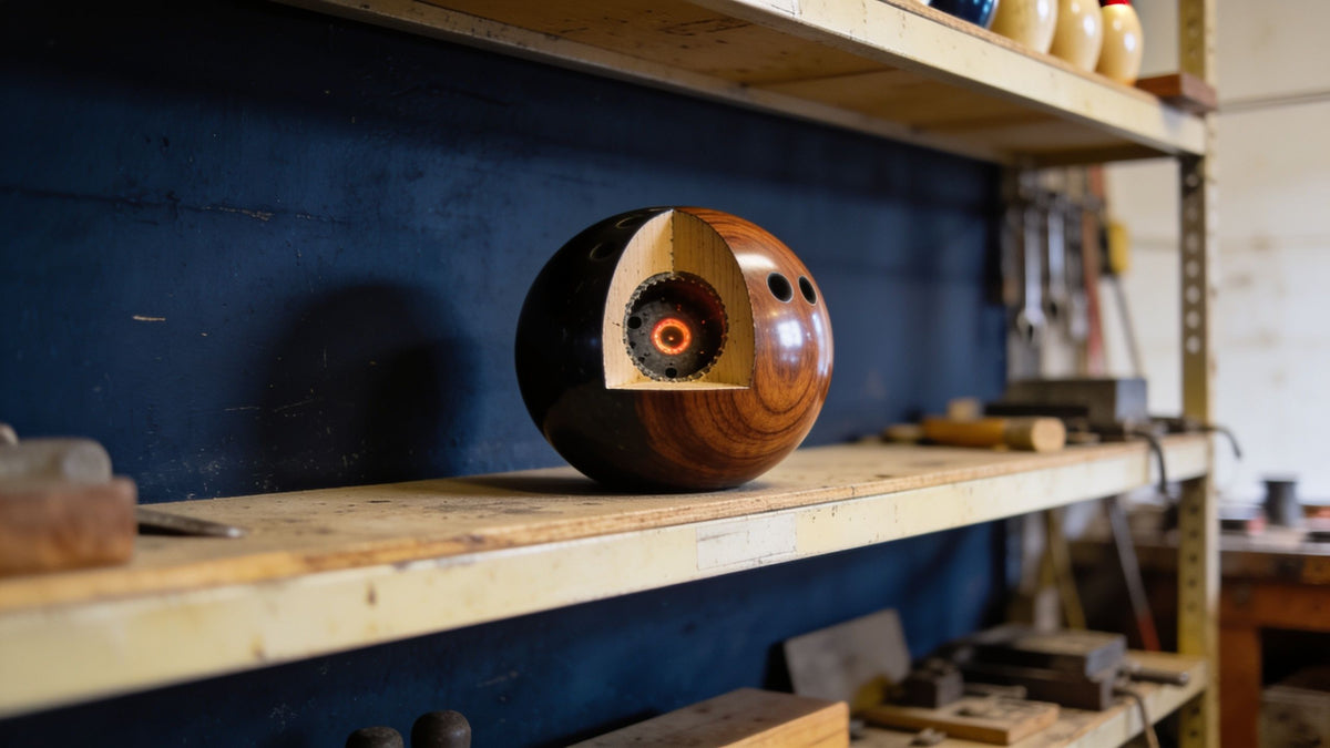 Symmetric and Asymmetric Bowling Ball Cores Explained