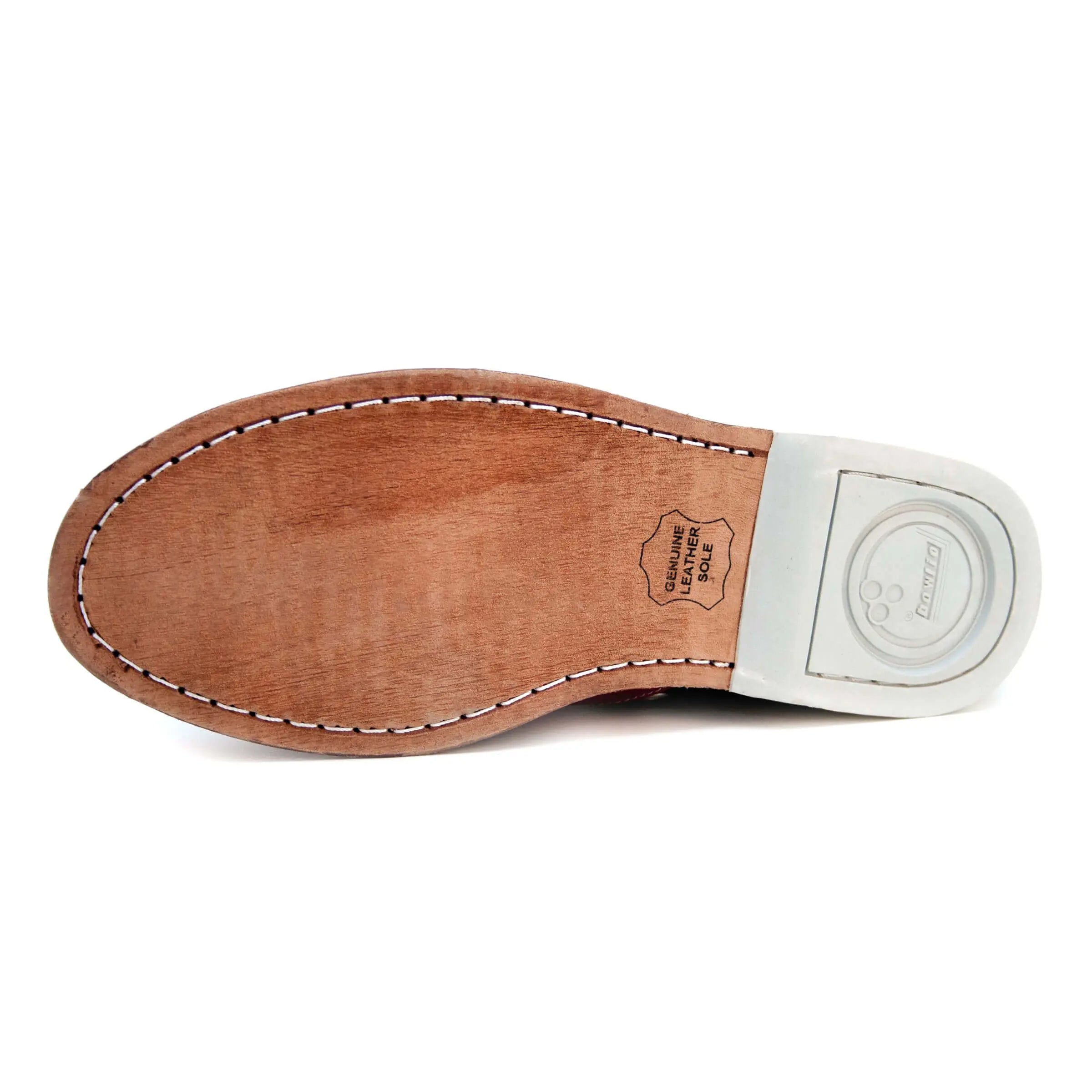 Bowlio Verona Unisex Leather Bowling Shoes - Black/Red